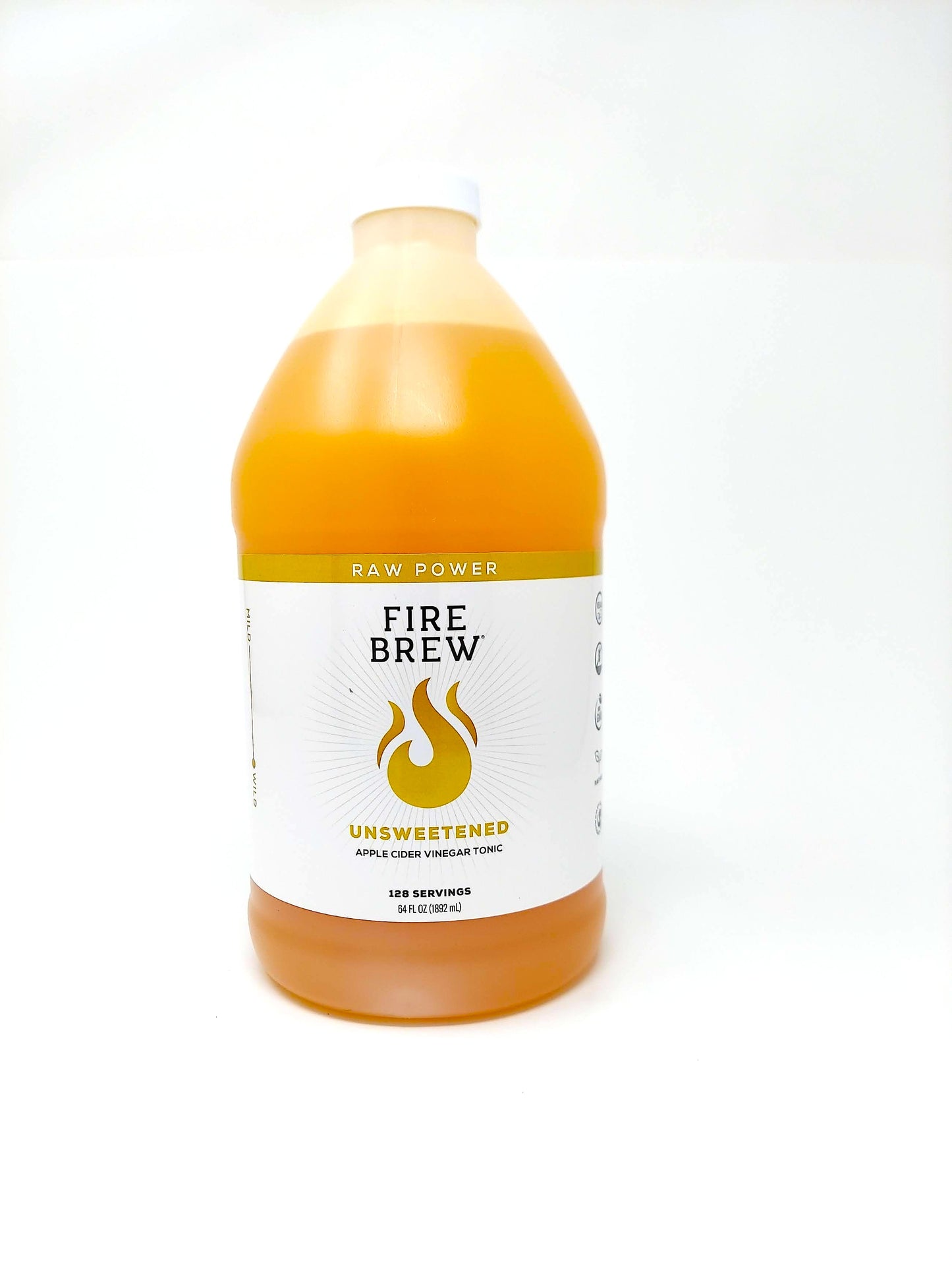 Unsweetened RAW POWER (Vegan) Apple Cider Vinegar Fire Cider Tonic, Organic, Full Strength, With the Mother, Herbal Medicine