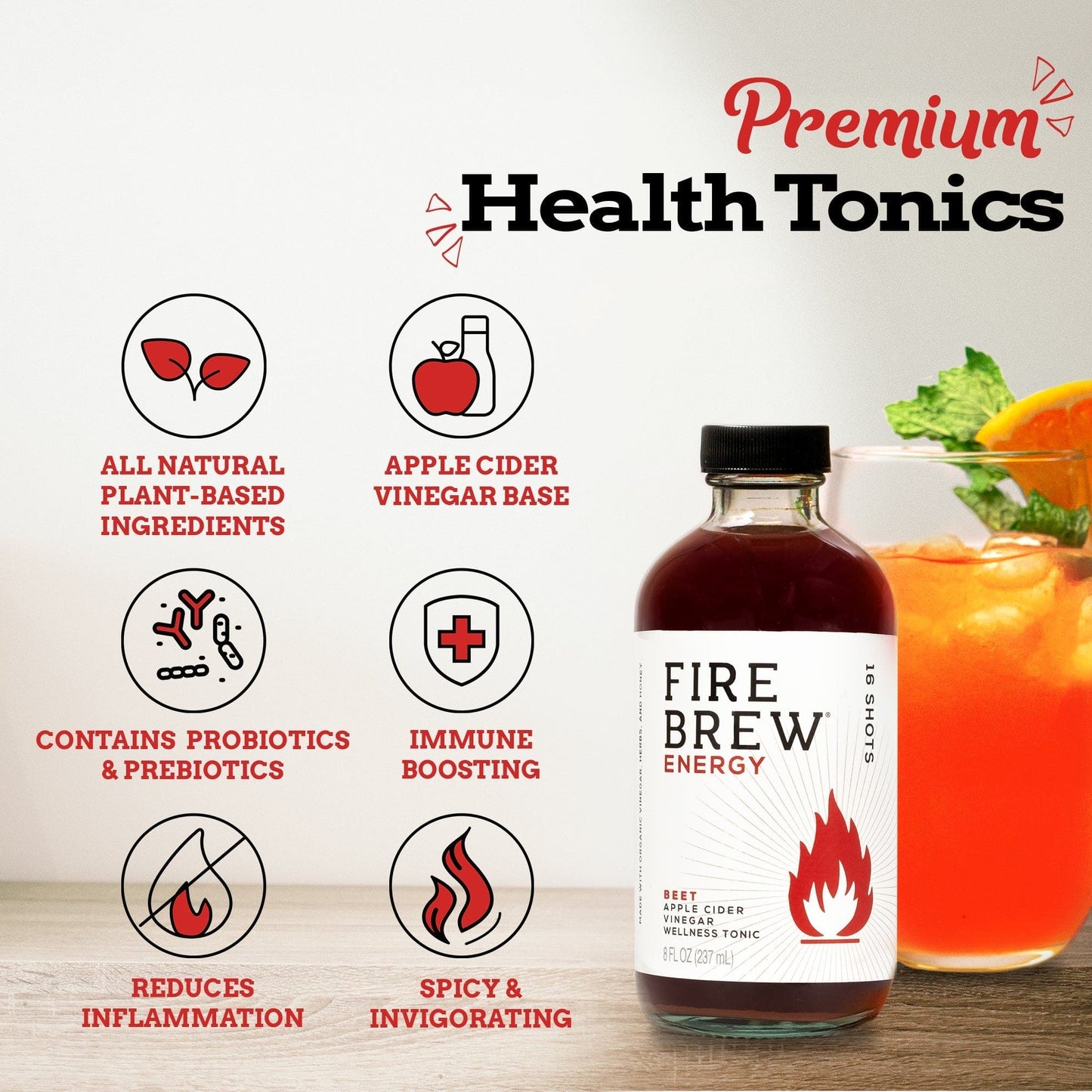 Beet ENERGY Apple Cider Vinegar Tonic - Fire Cider