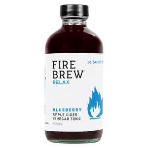 Blueberry RELAX Apple Cider Vinegar Tonic Non-Spicy Fire Cider Tonic - Full Strength, With the Mother
