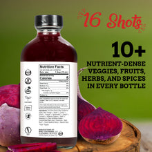 Beet ENERGY Apple Cider Vinegar Fire Cider Tonic + 14 Whole Fresh Ingredients for Heart, Liver, Kidney, Blood Health – 8oz